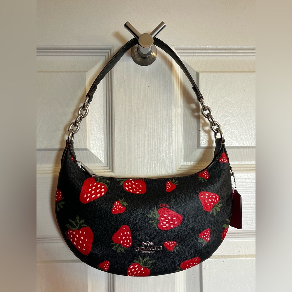 Coach Payton Hobo Bag Strawberry Print